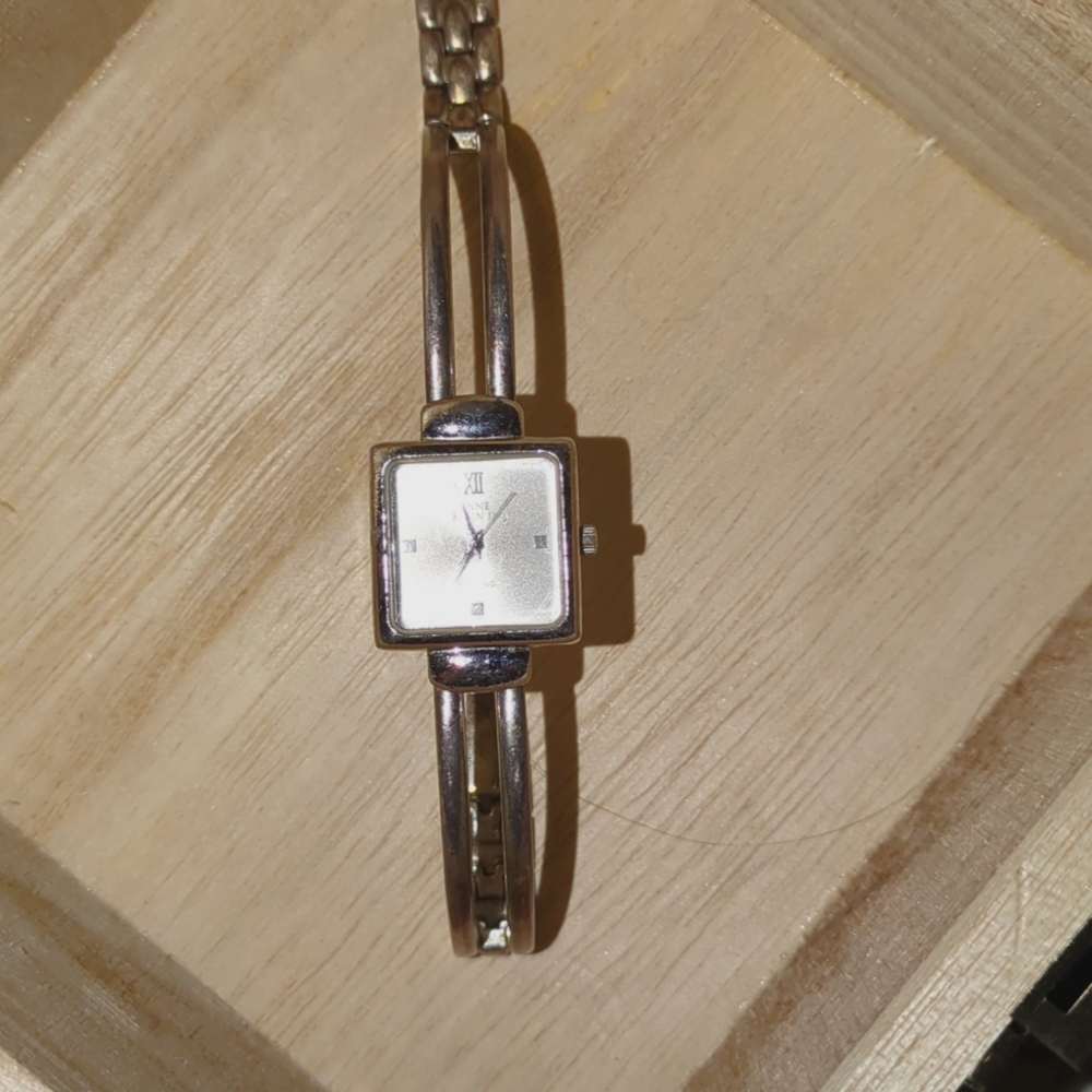 Sterling silver bracelet watch